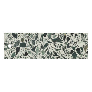 Modern Green Terrazzo Pattern Abstract Ruler