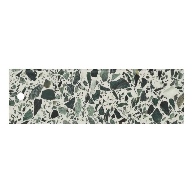 Modern Green Terrazzo Pattern Abstract Ruler (Front)