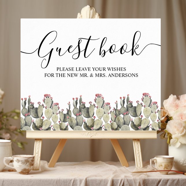 Modern Green Watercolor Cactus  Poster (Creator Uploaded)