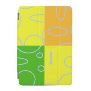 Modern Green Yellow Orange Circles Loops iPad Mini Cover