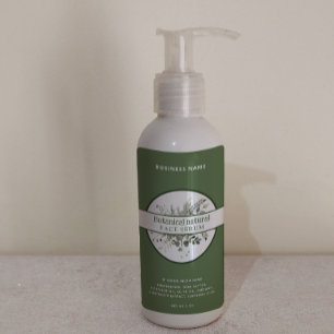 Modern greenery botanical elegant product label