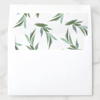 Modern Greenery Envelope Liners