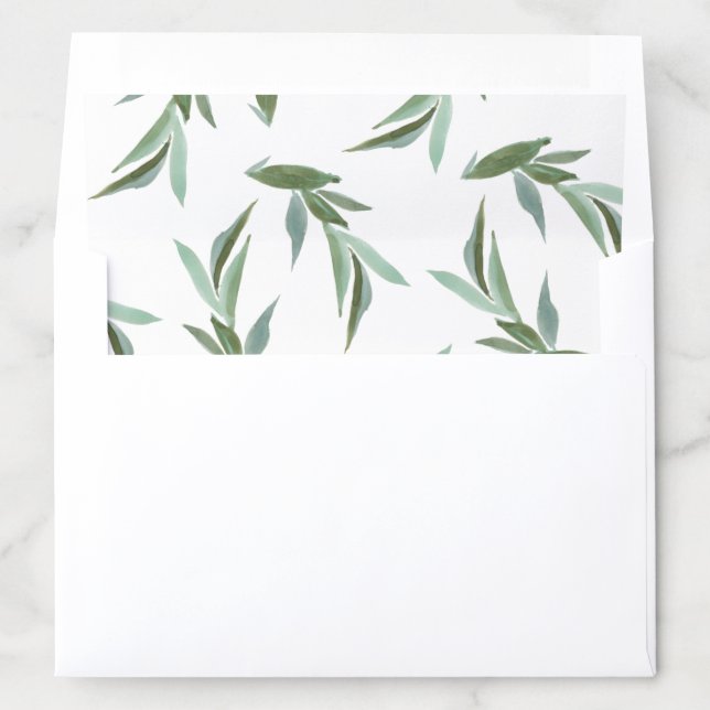 Modern Greenery Envelope Liners (In Envelope)