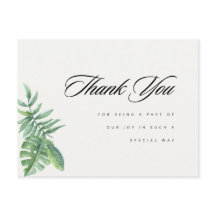 Modern Greenery Eucalyptus Thank you