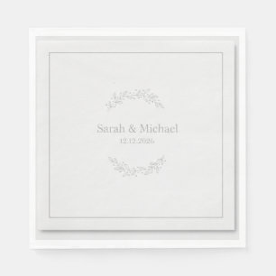 Modern Greenery Eucalyptus Wedding Bridal Shower N Napkins