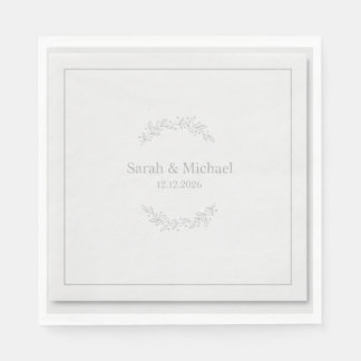Modern Greenery Eucalyptus Wedding Bridal Shower N Napkins