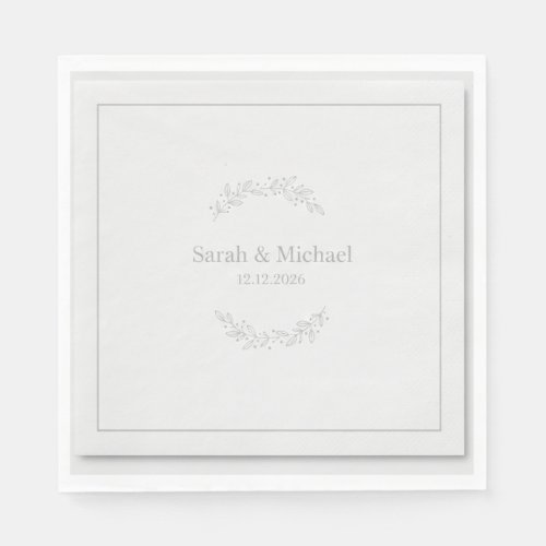 Modern Greenery Eucalyptus Wedding Bridal Shower N Napkins