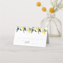 Modern Greenery Lemon Floral Wedding