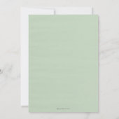 Modern Greenery Oh Baby Simple Baby Shower Invitation (Back)