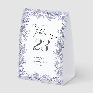Modern Grey and Lavender Table Sign