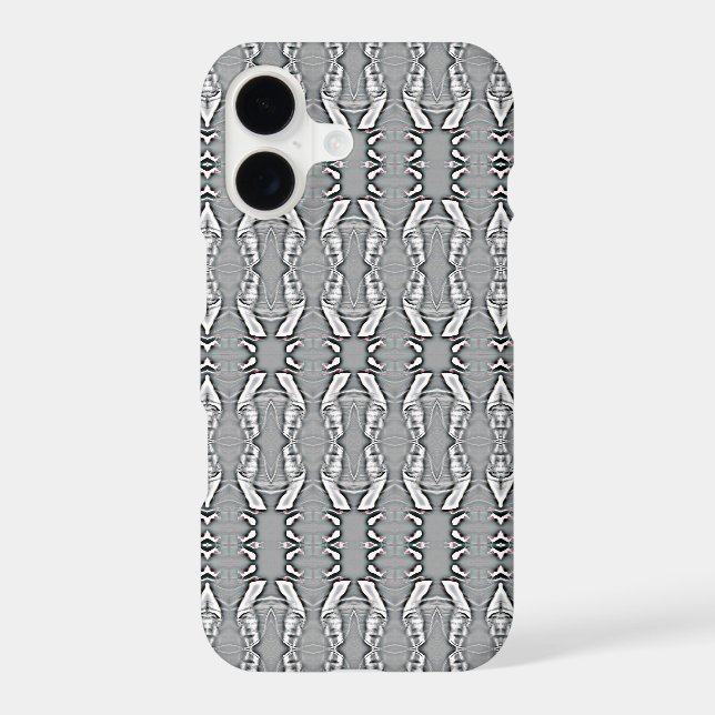 Modern Grey And White Bars Pattern Case-Mate iPhone Case (Back)