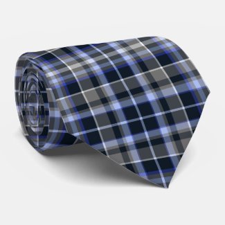 Modern Grey Blue Tartan Plaid Pattern