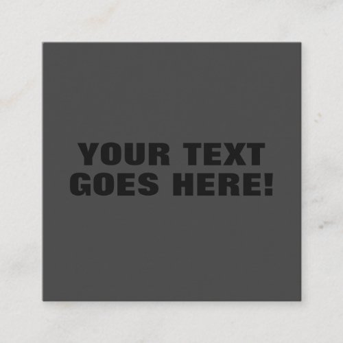 Modern Grey Bold Minimalist Professional Your Text Enclosure Card