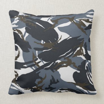 Modern Grey Camo Pillow Modern Grey Camo Pillow