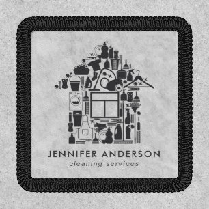 Modern Grey Cleaning Services Patch
