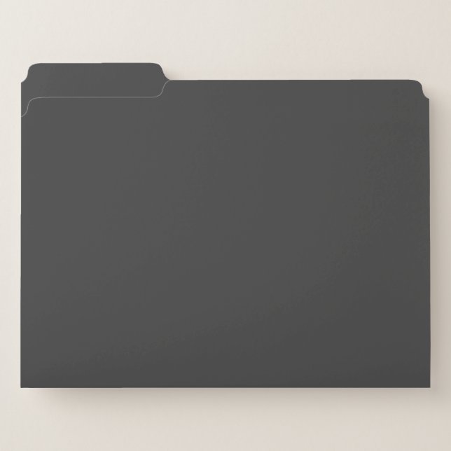 Modern Grey & Dark Grey Professional File Folder (Front Left)