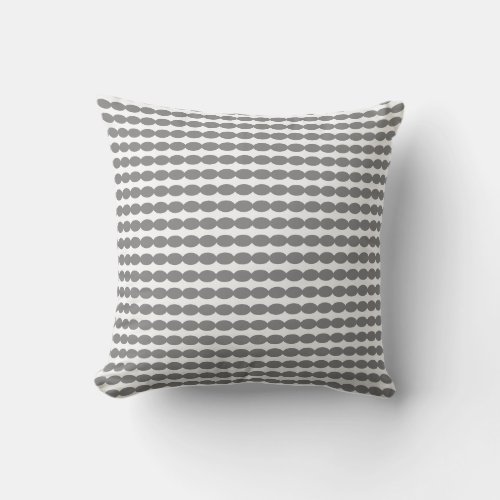 Modern Grey Gray White Geometric Patterns Custom Outdoor Pillow