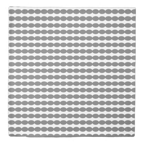 Modern Grey Gray White Geometric Patterns Stylish Duvet Cover
