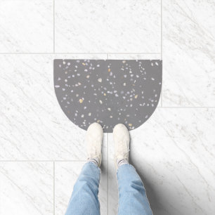 Modern Grey Terrazzo  Doormat