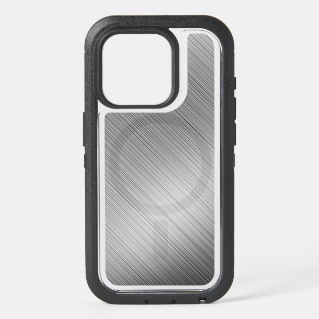 Modern Grey Texture Template iPhone 15 Pro Case (Back)
