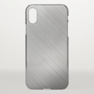 Modern Grey Texture Template iPhone X Case