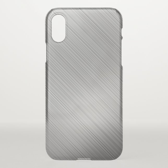Modern Grey Texture Template Uncommon iPhone Case (Back)