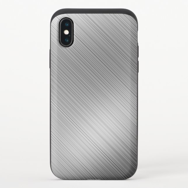 Modern Grey Texture Template Uncommon iPhone Case (Back)