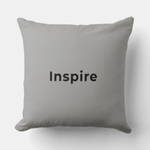 Modern grey throw pillow