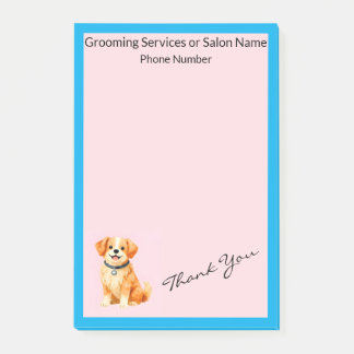 Modern Grooming Dog Personalized Collection Post-it Notes