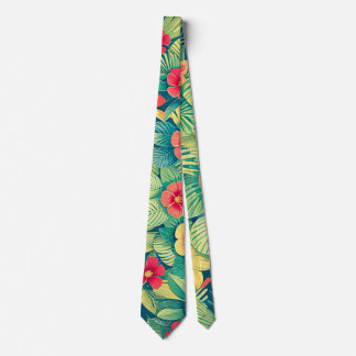 Modern Groomsmen Flower pattern Neck Tie