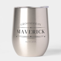 Modern Groomsmen Gift Vintage Elegant Best Man