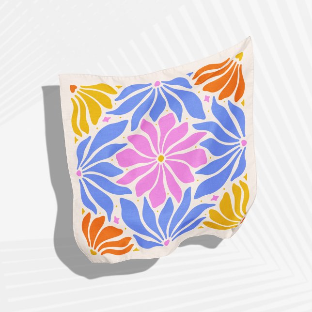 Modern Groovy Bossica Bandana Scarf Personalized  (bandanas, handkerchief, vintage bandana, cool bandana, unique bandanas, gift for her)