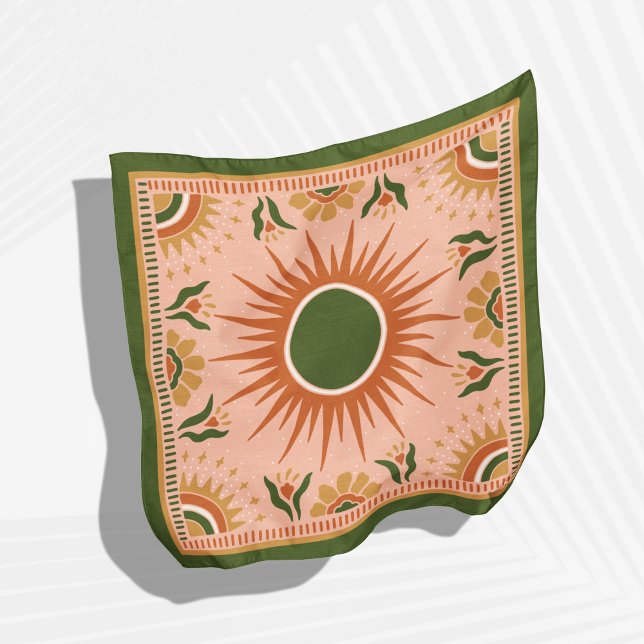 Modern Groovy Bossica Bandana Scarf Personalized (bandanas, handkerchief, vintage bandana, cool bandana, unique bandanas, gift for her)