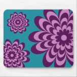 Modern Groovy Daisies Mousepad<br><div class="desc">Put a groovy vibe into your work space with this fun daisy mousepad.</div>