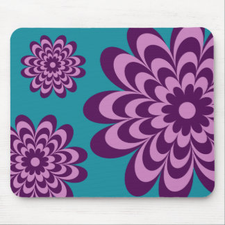 Modern Groovy Daisies Mousepad