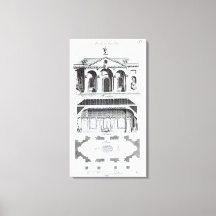 Modern Grotto, from 'Grotesque Architecture or Rur Canvas Print