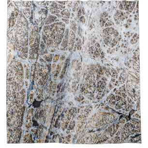 Modern Grunge Abstract Neutral Colours Shower Curtain