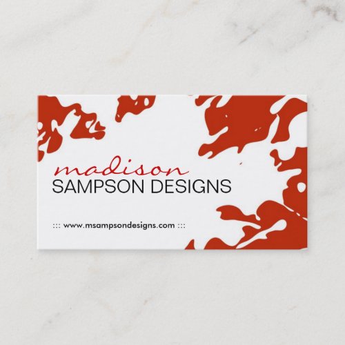 Modern Grunge Business Card