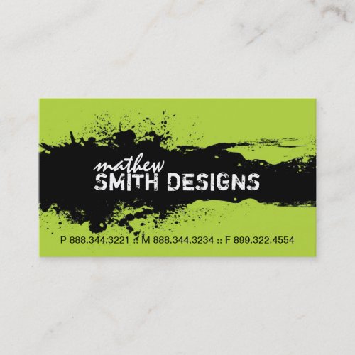 Modern Grunge Business Card