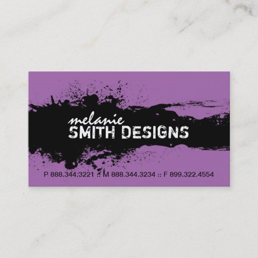 Customizable Modern Grunge Business Card