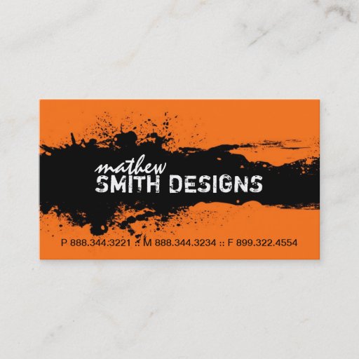 Customizable Modern Grunge Business Card