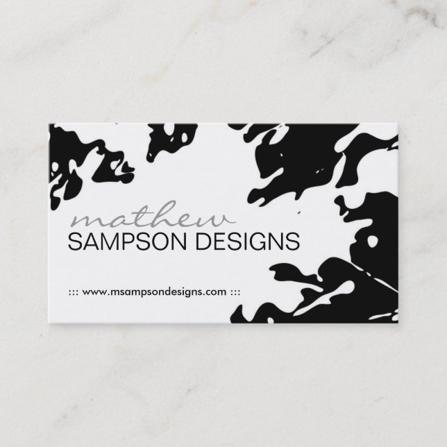 Modern Grunge Business Card (Front)