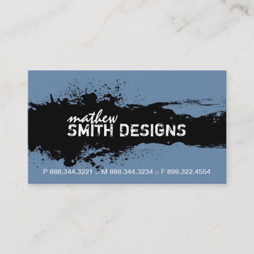 Customizable Modern Grunge Business Card