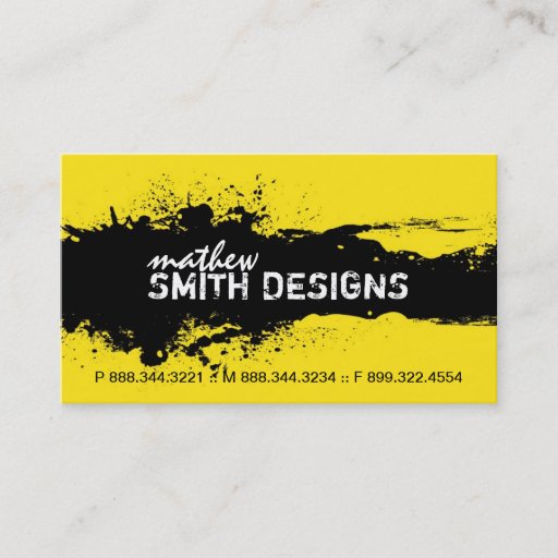 Customizable Modern Grunge Business Card