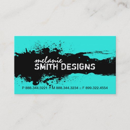 Customizable Modern Grunge Business Card