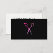 Modern Grunge Magenta Pink Scissors Appointment (Front/Back)