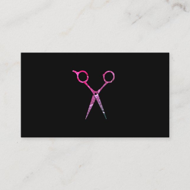 Modern Grunge Magenta Pink Scissors Appointment (Front)