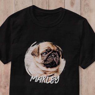 Modern Grunge Playful Simple Custom Pet Photo T-Shirt