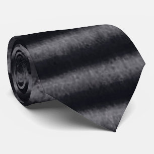 Modern Grunge Stripes Charcoal Black Neck Tie