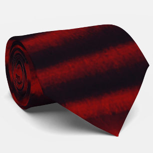 Modern Grunge Stripes Red Black Neck Tie
